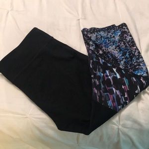 Fabletics cropped multi-color leggings-size XXL